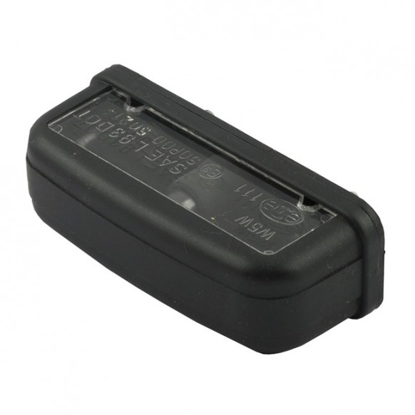 mcs - Eclairage de plaque Stockk - Homologué ECE - Noir - MCS