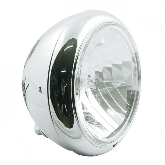 mcs - Phare Gladiator FL - 7" de diamètre - H4 - Chrome - MCS