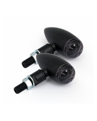 MICRO BULLET LED TURN SIGNALS, BLACK