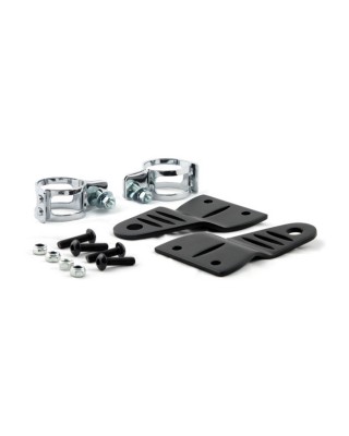 mcs - Kit de fixations de phare Striker Slotted - Pour tubes de 31-34mm - Noir - MCS