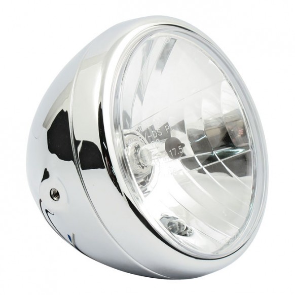 mcs - Phare Reno - 7" de diamètre - H4 - Montage latéral - Chrome - MCS
