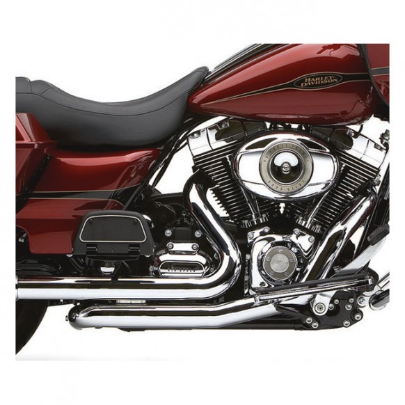 Cobra, independant dual head pipes with power port 10-16 Touring (excl. 2010 FLHTCUSE) (NU)
