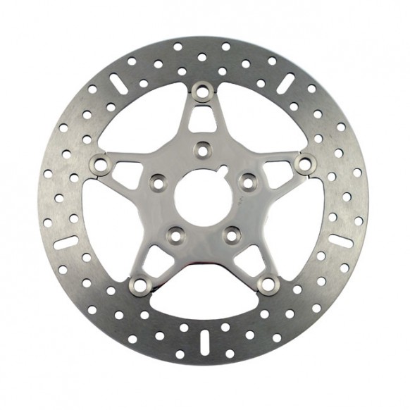 EBC POLISHED STAINLESS FLOATING ROTOR 00-14 Softail (excl. Springers) 00-13 XL, XR 00-05 Dyna 00- 07 Touring(NU)