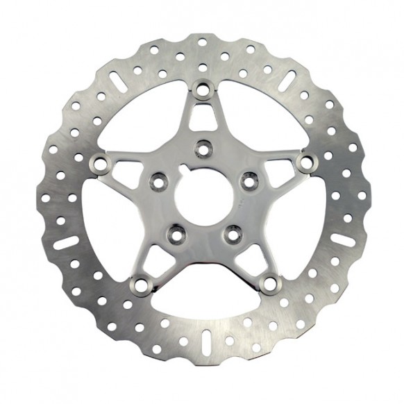 EBC POL. STAINL. CONTOUR FLOATING ROTOR 00-14 Softail (excl. Springers) 00-13 XL, XR 00-05 Dyna 00- 07 Touring(NU)