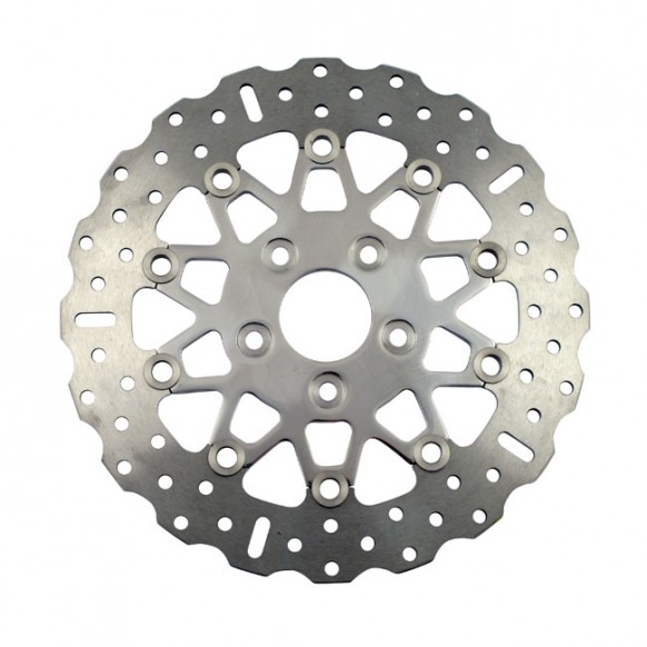 EBC POL. STAINL. CONTOUR FLOATING ROTOR MOST UPTO 1999 H-D MODELS(NU)