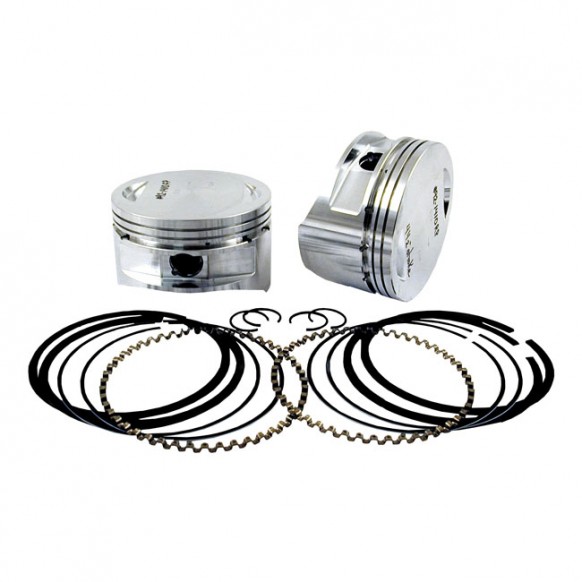 s&s - Kit de pistons - Alésage de 3-5/8" - Taille OEM + 0.040" - Harley-Davidson avec moteur Evo 88, 91 & 98CI de 1984 à 1999