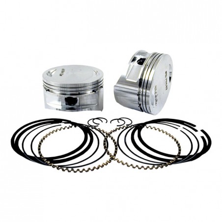 s&s - Kit de pistons - Alésage de 3-5/8" - Taille OEM + 0.040" - Harley-Davidson avec moteur Evo 88, 91 & 98CI de 1984 à 1999
