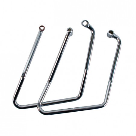mcs - Kit de supports de sacoches latérales - Harley-Davidson Sportster XL à partir de 2000 - Chrome - MCS