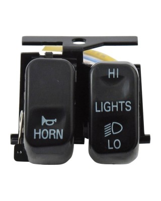 mcs - Interrupteur Hi/Lo/Horn - Harley-Davidson de 1996 à 2013 - Noir - MCS
