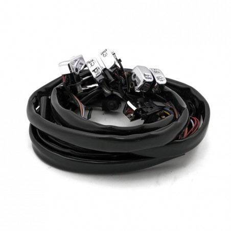 mcs - Kit d'interrupteurs de guidon complet - Harley-Davidson Dyna de 2007 à 2011 & Softail de 2007 à 2010 - Chrome - MCS