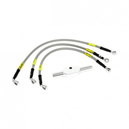 goodridge - Kit de durites de frein avant - Harley-Davidson V-Rod Muscle de 2009 à 2013 - Inox clair - GOODRIDGE