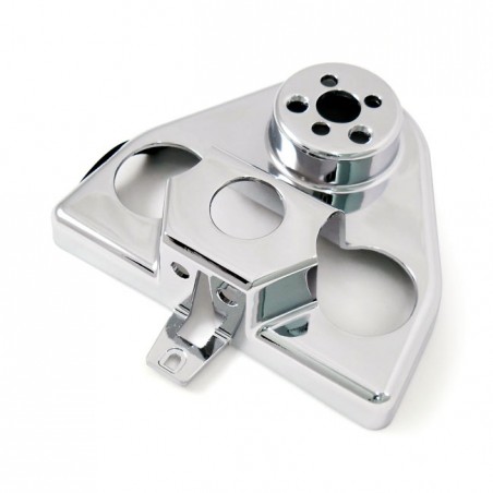 mcs - Couvre platine de risers - Pour guidon de 1.25" de diamètre - Harley-Davidson Road King de 2003 à 2013 - Chrome - MCS