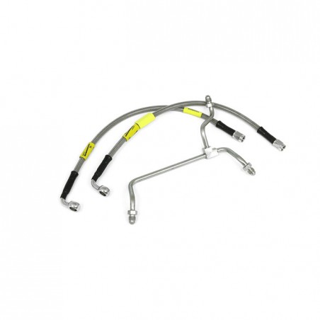 goodridge - Kit de durites de frein avant - Harley-Davidson Road Glide de 2015 à 2016 - Inox clair - GOODRIDGE