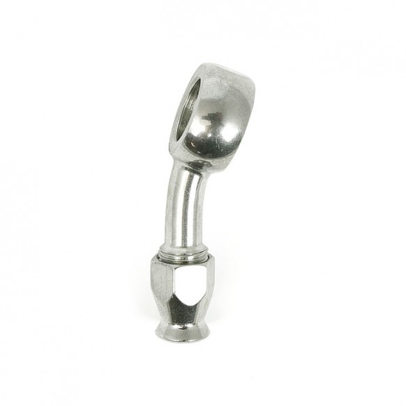 Goodridge, 12mm banjo fitting 20 degree bend. SS
