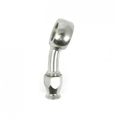 Goodridge, 12mm banjo fitting 20 degree bend. SS