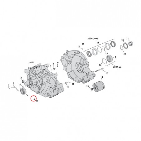 PIPE PLUG, ALLENHEAD. CRANKCASE/TRANSM. 99-17(NU)TCA/B 18-20 Softail 17-20 Touring