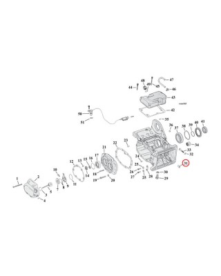 DOWEL PIN, TRANSM. & CRANKCASE 99-17 TCA/B 17-20 M8: crankcase to crankcase (2 used) 99-17 TCA/B 17-20 Touring 18-20 Softail: t