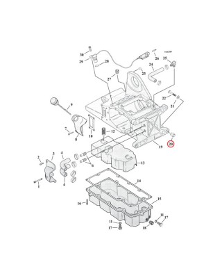 DOWEL PIN, TRANSM. & CRANKCASE 99-17 TCA/B 17-20 M8: crankcase to crankcase (2 used) 99-17 TCA/B 17-20 Touring 18-20 Softail: t