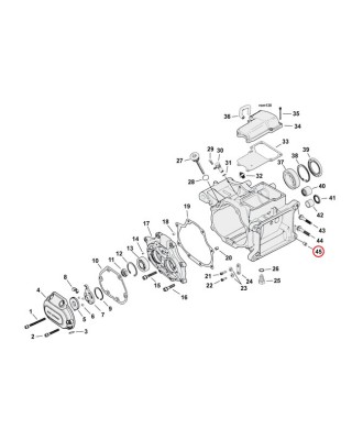 DOWEL PIN, TRANSM. & CRANKCASE 99-17 TCA/B 17-20 M8: crankcase to crankcase (2 used) 99-17 TCA/B 17-20 Touring 18-20 Softail: t