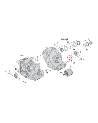 mcs - Circlips de roulement multifonctions - OEM 35114-02 - Harley-Davidson - MCS