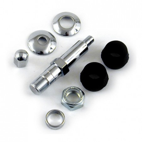 mcs - Kit de goujons inférieur d'amortisseur - Harley-Davidson FL de 1958 à 1966 - Chrome - MCS