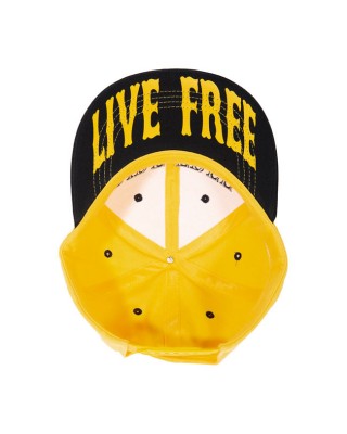 King Kerosin Ride Free snapback cap black/yellow
