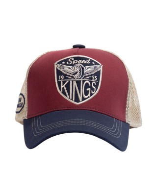 King Kerosin Speed Kings mesh cap wine red/blue