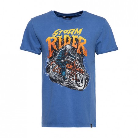 King Kerosin Storm Rider T-shirt washed air force