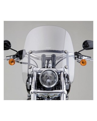 national cycle - Pare-brise Spartan - 16.25" de hauteur - Harley-Davidson Dyna & Softail FX - Incolore - NATIONAL CYCLE