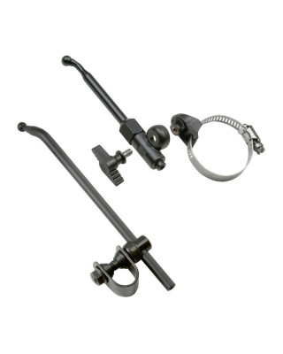 national cycle - Pare-brise Street - 17" de hauteur - 16" de large - Harley-Davidson avec guidon de 7/8" & 1" de diamètre - Fu