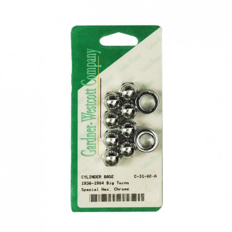 CYLINDER BASE NUT KIT, ACORN 36-84 B.T.(NU)