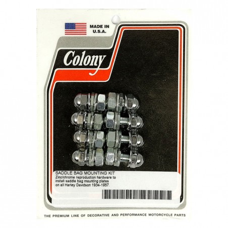 Colony, saddlebag bolt mount kit 34-57 rigid H-D models (NU)