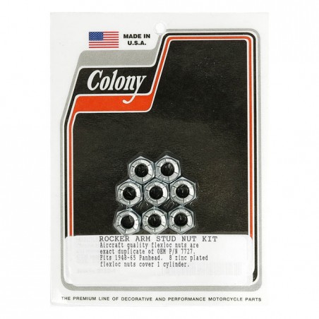 Colony, Panhead rocker arm stud flex nut set 48-65 Panhead (NU)