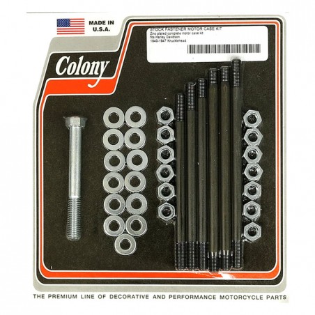 COLONY CRANKCASE BOLT KIT 40-47 KNUCKLE(NU)