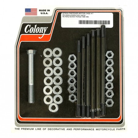 COLONY CRANKCASE BOLT KIT 48-64 PANHEAD(NU)