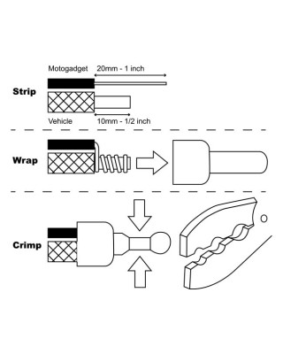 motogadget - Motogadget - Cable-End Crimp Connector Set - MOTOGADGET