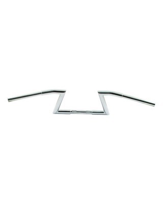 fehling - Guidon Z-Bar Hollister - 9" de hauteur - 30 mm de diamètre - Harley-Davidson à partir de 1982 - Chrome - FEHLING CR
