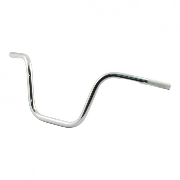 fehling - Guidon Western Bar - 10" de hauteur - 1" de diamètre - Harley-Davidson à partir de 1982 - Chrome - FEHLING CRC