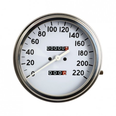 FL SPEEDOMETER, 36-40 WHITE FACE PLATE (A)