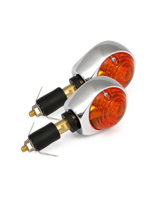 BULLS-EYE TURN SIGNALS, CHROME (EC)