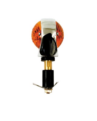 BULLS-EYE TURN SIGNALS, CHROME (EC)