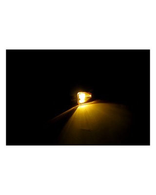 mcs - Clignotants Milano - 49 x 35 x 34 mm - Homologué ECE - Noir & Lentille ambre - MCS