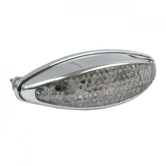 mcs - Feu arrière à LED L.A. - Homologué ECE - Chrome & Lentille claire - MCS