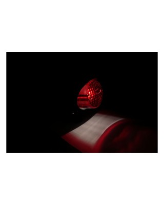 mcs - Feu arrière Colorado - 50 mm de diamètre - 21/5W - Homologué ECE - Noir & Lentille rouge - MCS