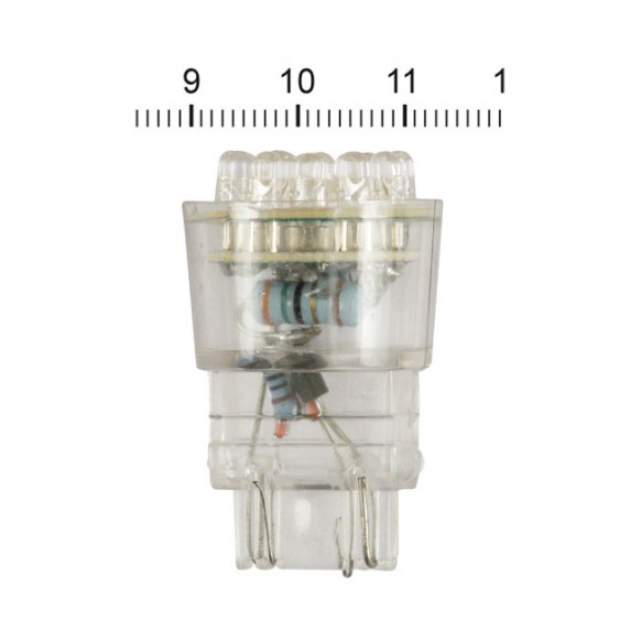 mcs - Ampoule à LED de feu arrière - Double filament - Clair - MCS