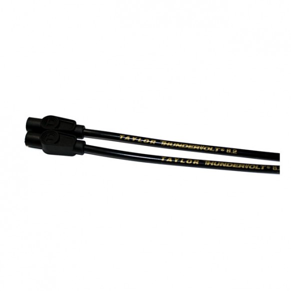 taylor - Fils de bougies Thundervolt - 8,2 mm - Raccords 180° - 24" de long - Universel - Noir - TAYLOR