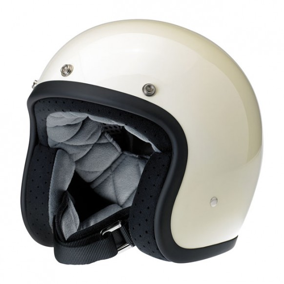 Biltwell Bonanza helmet Gloss vintage white