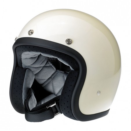 Biltwell Bonanza helmet Gloss vintage white