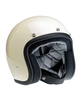 Biltwell Bonanza helmet Gloss vintage white