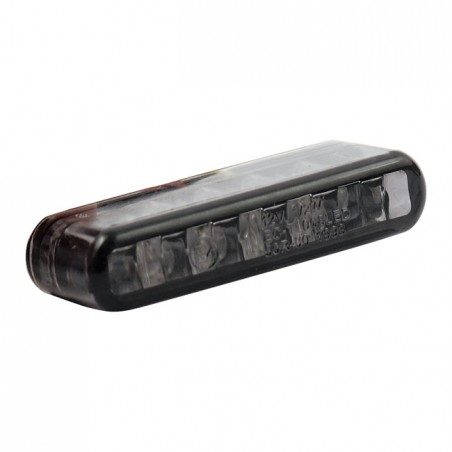 mcs - Feu arrière à LED Shorty - 40 x 8 x 13 mm - Homologué ECE - Fumé - MCS